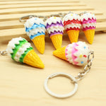 Mini Ice Cream Cone  Kawaii Squishy Keychain